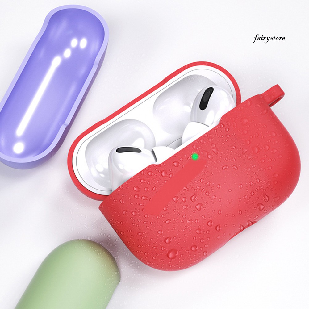 Fs Vỏ Bảo Vệ Hộp Sạc Tai Nghe Bluetooth Airpods Pro Bằng Silicon Tiện Dụng