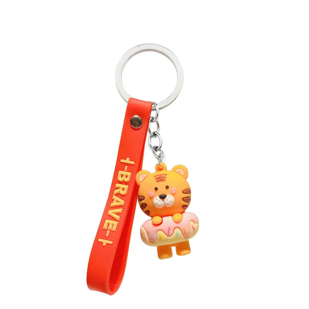 Móc khóa hình con hổ dễ thương phong cách Trung Hoa