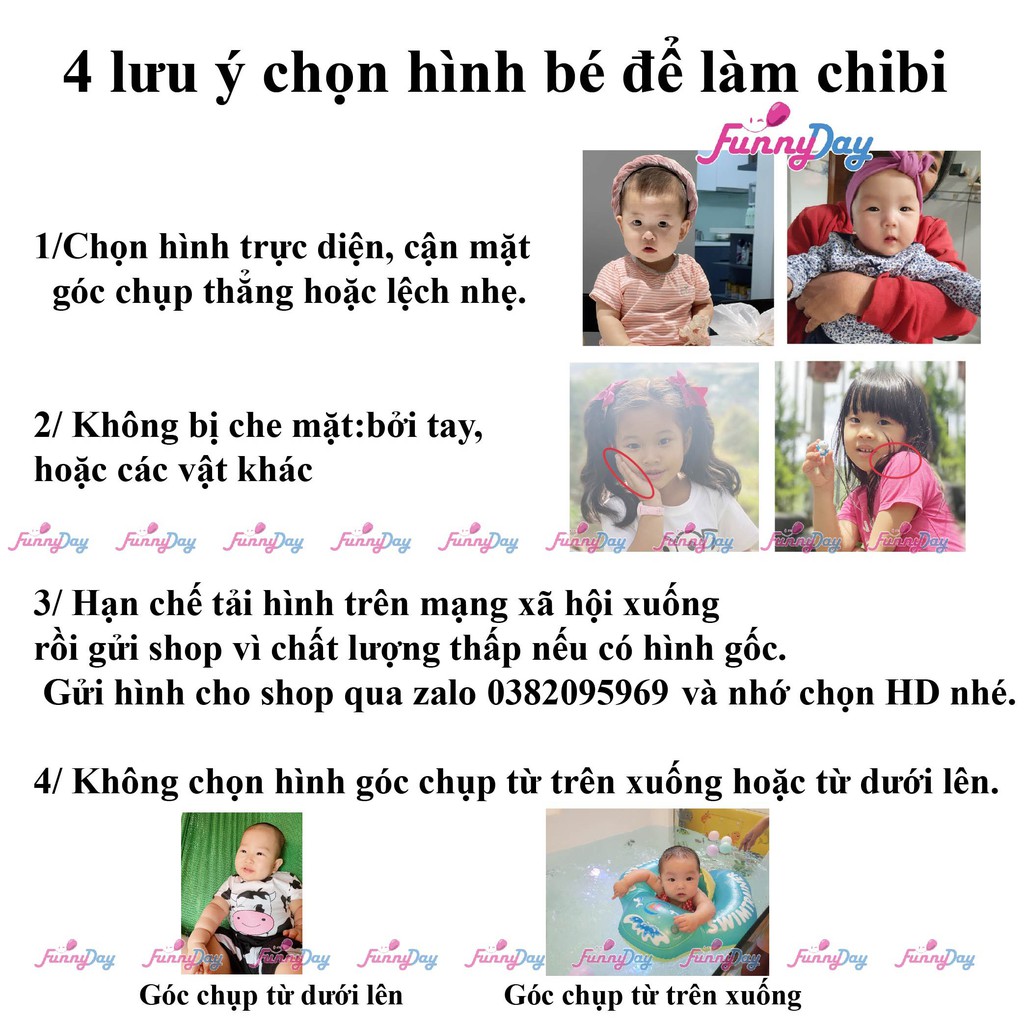 Hình chibi sinh nhật cho bé và gia đình [ CƯNG XỈU]