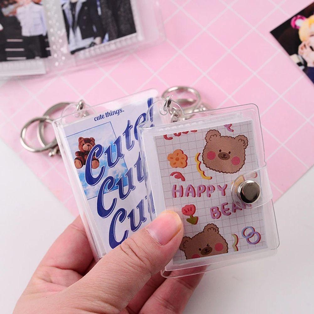 LANFY Album Ảnh 20 Ngăn Có Móc Khóa Dễ Thương