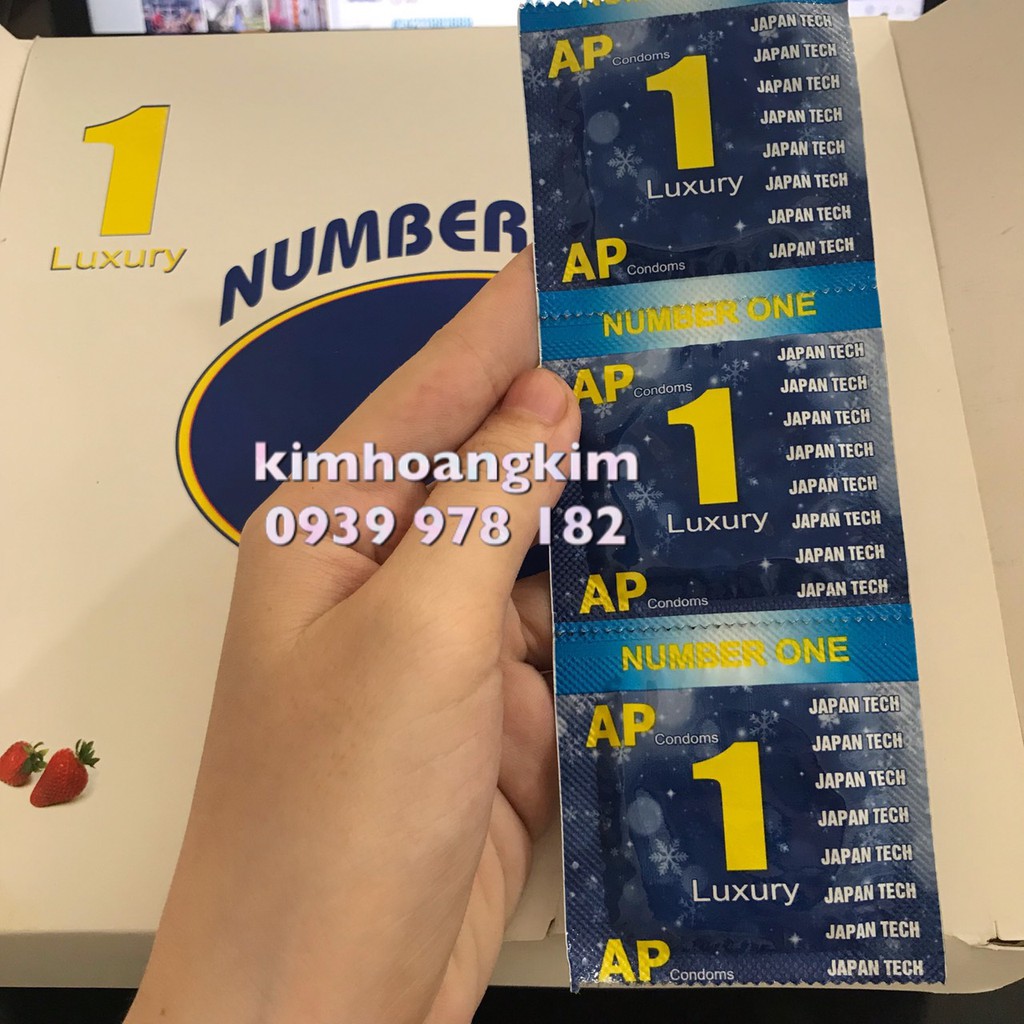 Hộp 144 Bao cao su Condom AP hương dâu