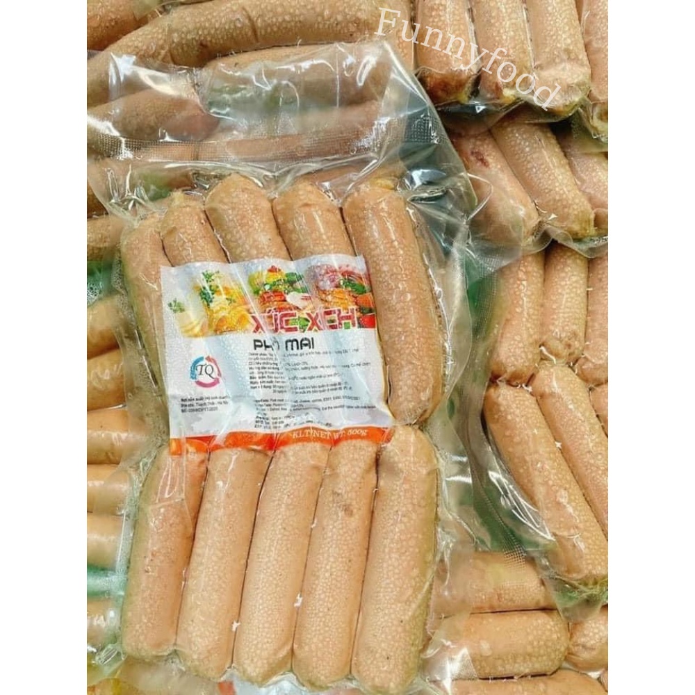 Xúc Xích Tươi Phô Mai 10 Cây – Xúc Xích Phô Mai Ngon 500g – [Ship Hỏa Tốc HCM] – Funnyfood