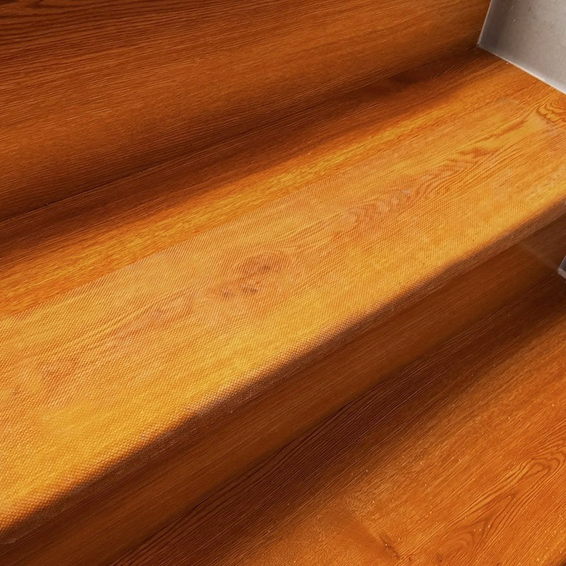 Thảm bậc cầu thang trong suốt SIKOO tự dính và có thể cắt chống trơn trượt gỗ lát gạch