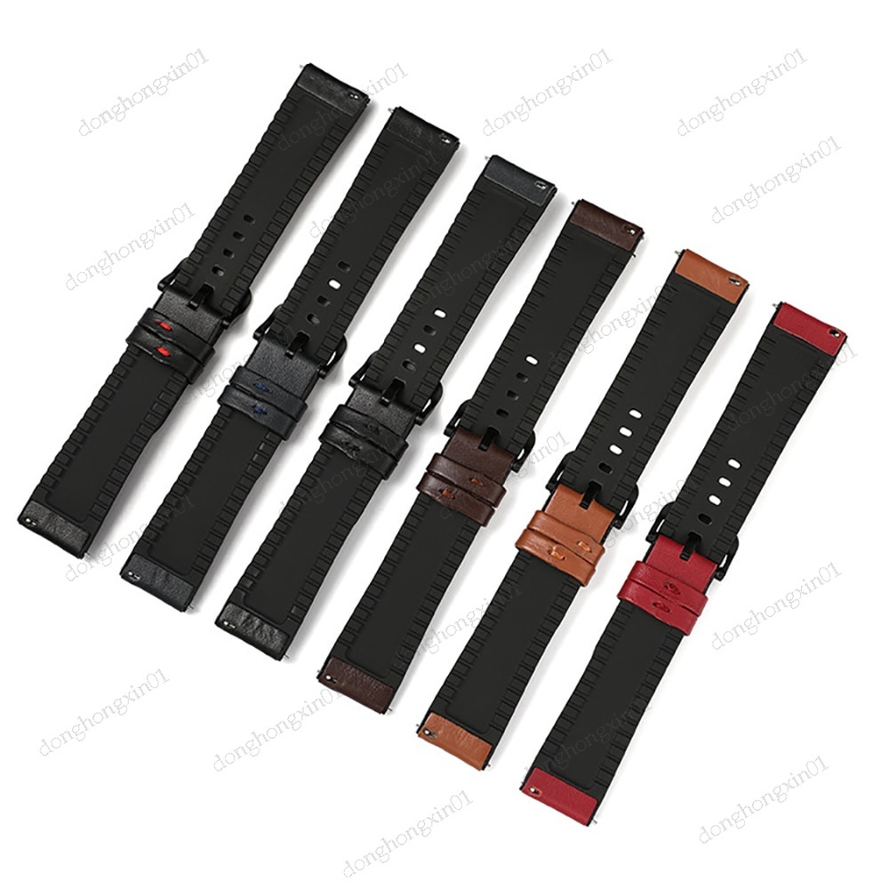 Dây Đeo Bằng Da 22mm Cho Đồng Hồ Thông Minh Xiaomi MI Watch S1 Active / MI Watch 2