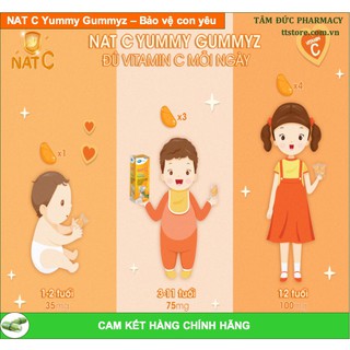 New nat c yummy gummyz - mega we care hộp 50 viên - kẹo dẻo natc - ảnh sản phẩm 6