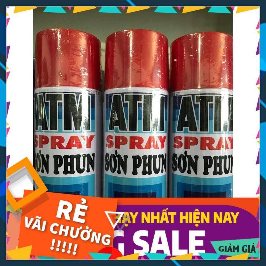 [BÁN CHẠY]  Sơn xịt ATM Spray Đủ Màu Giá sỉ (Mầu gì k có trong bảng các bạn nt hỏi mầu nhé)