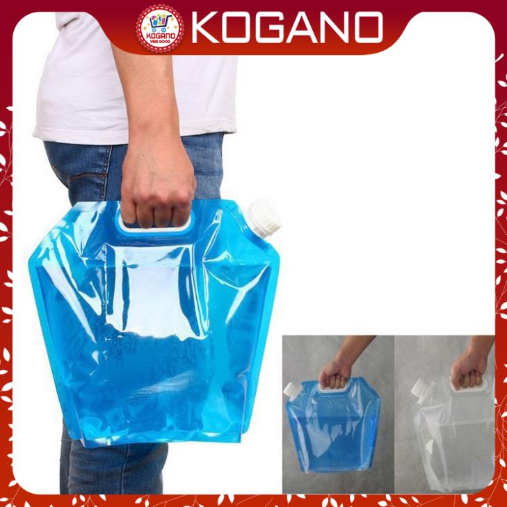 Bình đựng nước 5 lít KOGANO túi đựng nước gấp gọn đi du lịch, dã ngoại tiện dụng HG-001196