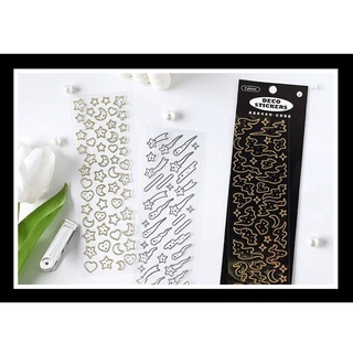Shining line sticker_ trang trí top, card