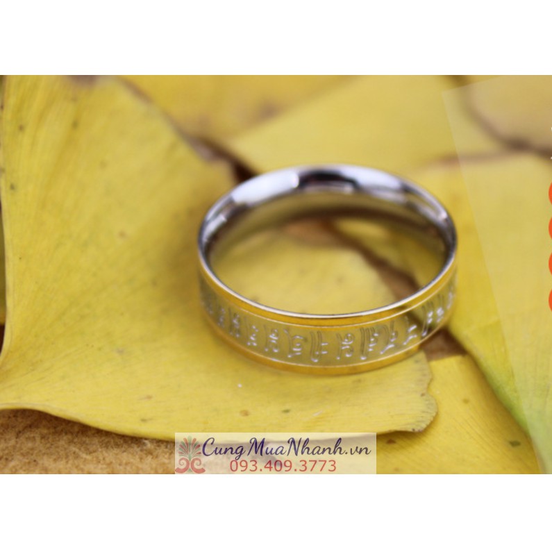 NHẪN KHẮC CHÚ LĂNG NGHIÊM PHẬT GIÁO TÂY TẠNG - NH196