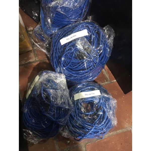 Hot Bán sỉ dây Mạng internet loại tốt Bấm Sẵn 2 Đầu 40m 50m 60m hàng công ty