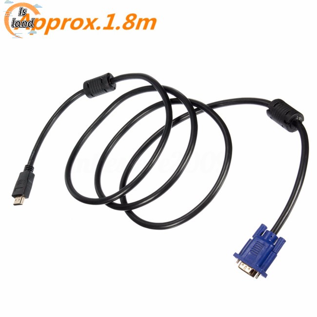 Cáp Chuyển Đổi 1.8M HDMI Sang VGA HD 1080P HDMI Cho PC Laptop