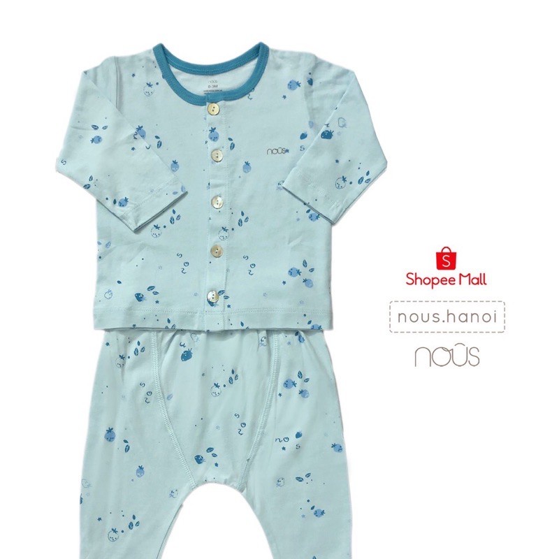 Bộ Nous Air cài thẳng, cài giữa dài tay cho bé