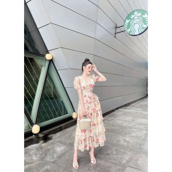 Váy hoa bèo tầng siêu xinh