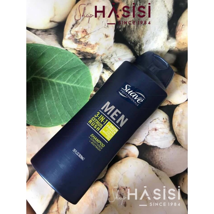 Tắm Gội Xả SUAVE - Men Professionals 3in1 828ml
