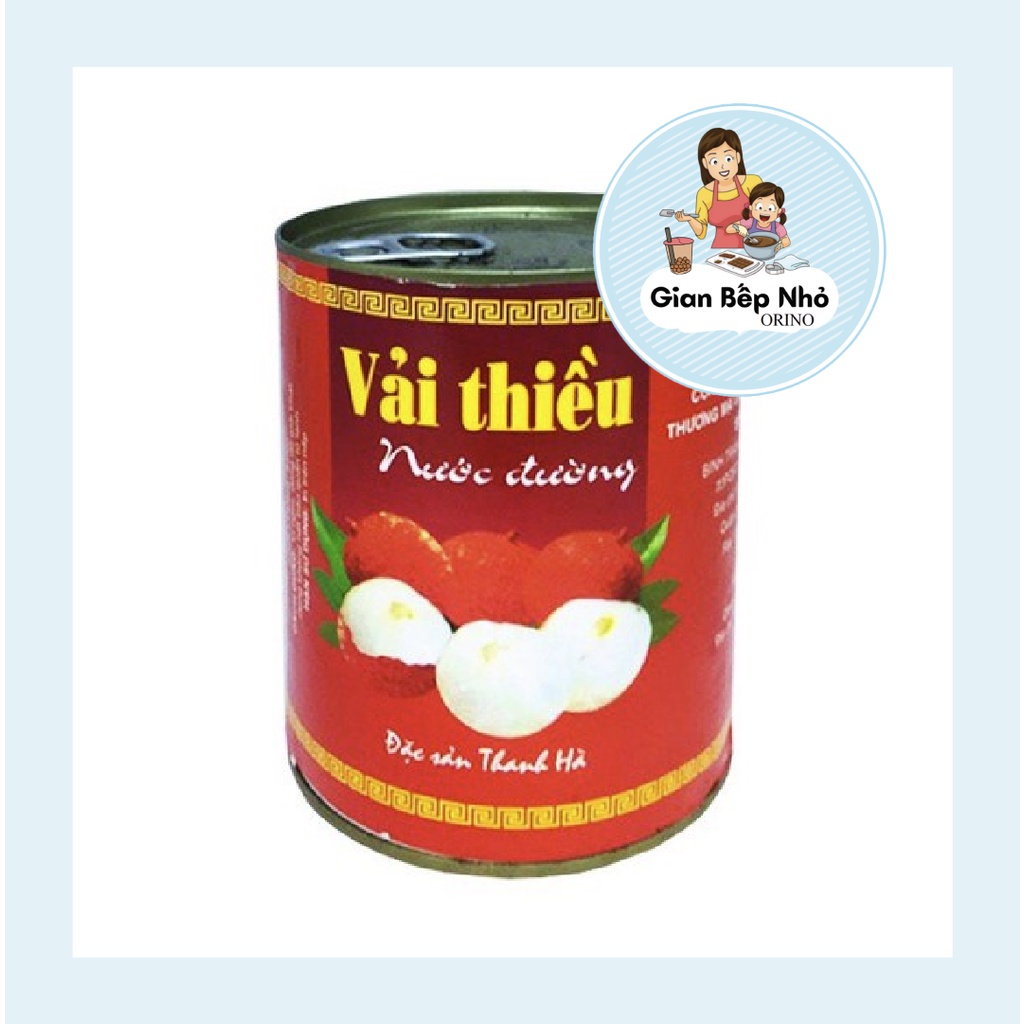 Vải thiều ngâm nước đường Thanh Hà - Lon 565gr