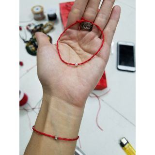 Combo 2 vòng may mắn cùng vòng tay chỉ đỏ... kết hợp charm bi bạc