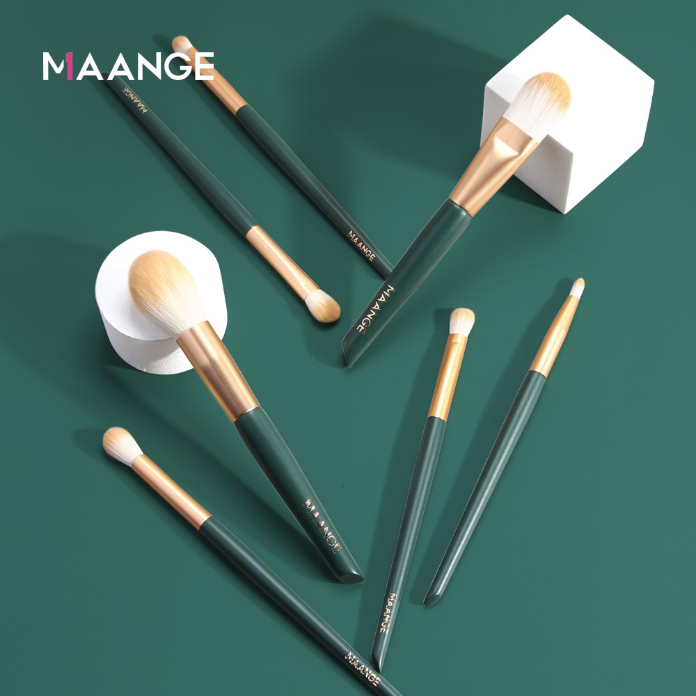 Bộ 7 cọ trang điểm MAANGE để tán phấn nền phấn mắt tiện lợi