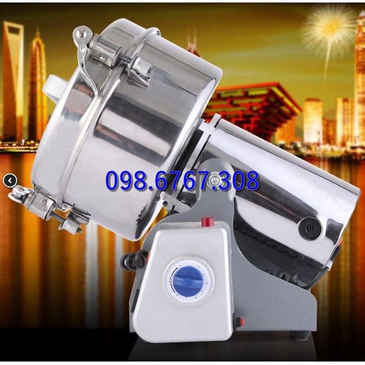 Máy xay tam thất 1kg. máy nghiền củ tam thất thành bột siêu mịn, công suất lớn 4200W
