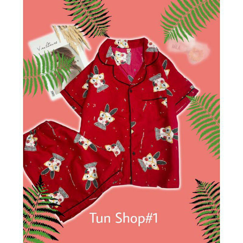 [Free Ship] Bộ Pijama Áo Cộc kèm Quần Cực Hot | BigBuy360 - bigbuy360.vn