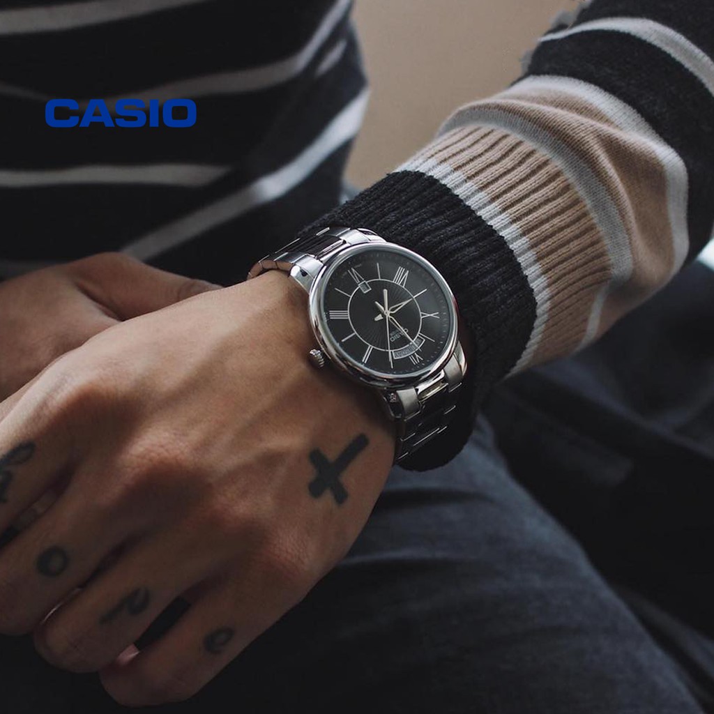 [Mã FARSBR243 giảm 15% đơn 249K] Đồng hồ nam CASIO Beside BEM-152D-1AVDF chính hãng - Bảo hành 1 năm, Thay pin miễn phí