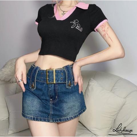 Áo Croptop Dệt Kim Hở Rốn Thời Trang Quyến Rũ Cho Nữ