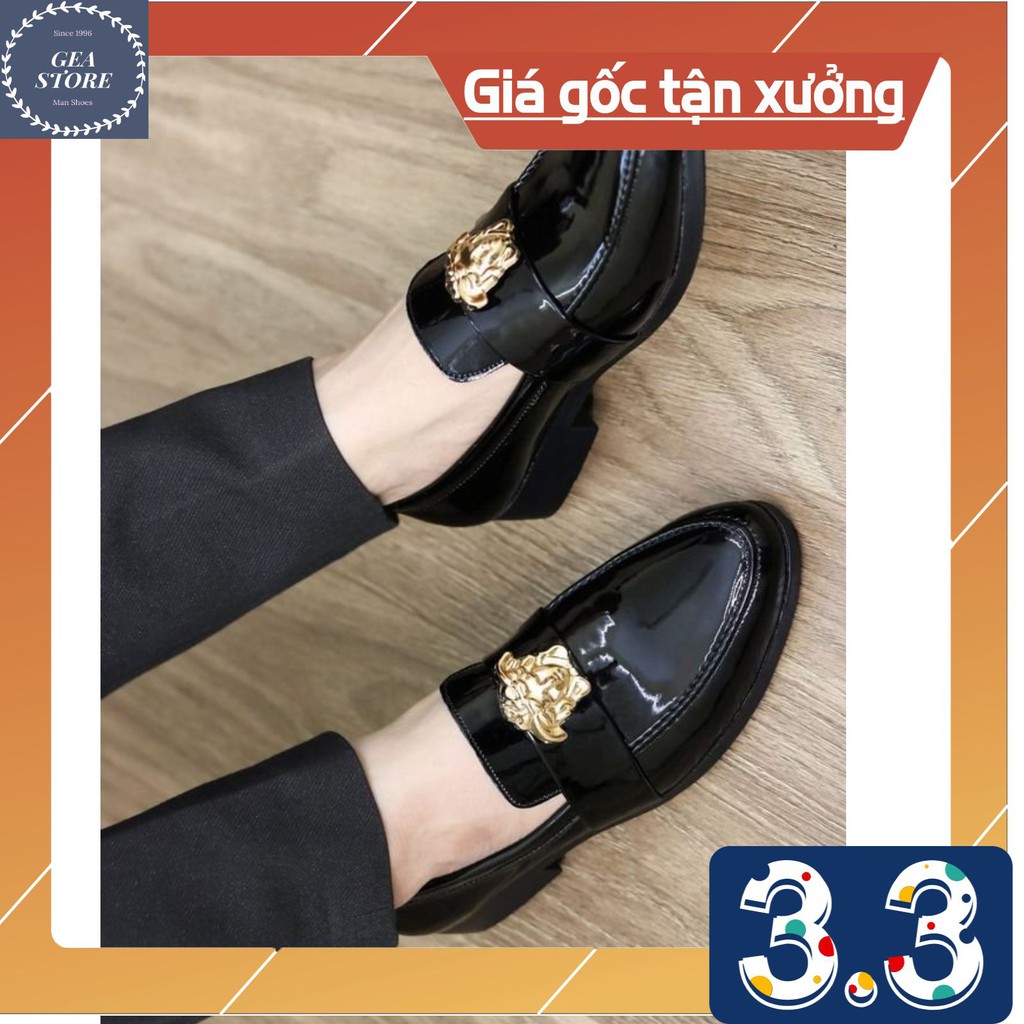 Giày tây nam công cở 💙 Giày lười nam chất liệu da bóng cao cấp trẻ trung tăng chiều cao 💙 Bảo hành 12 tháng - Mã GL01