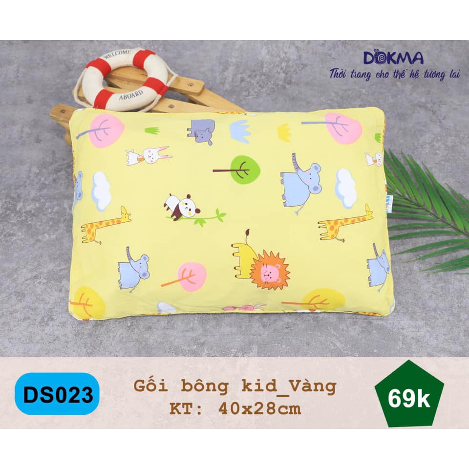 DS023 Gối bông kids Dokma cho bé (40x28cm)