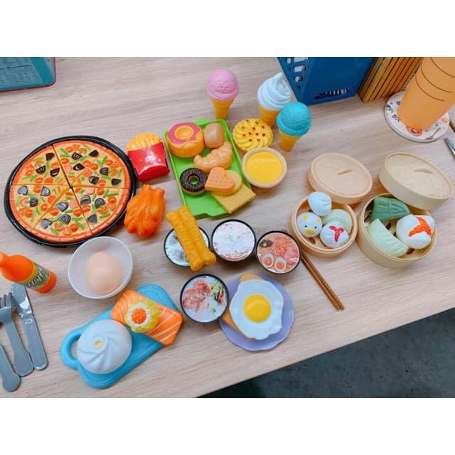 Bộ Đồ Chơi Nhà Bếp Nấu Ăn Bánh Bao Cho Bé 88 Chi Tiết Đa Dạng, Hấp Dẫn