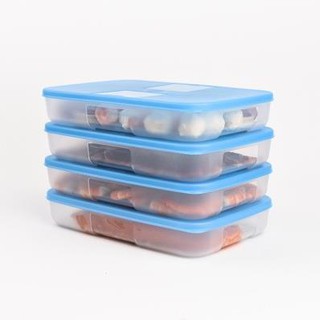  Hộp trữ đông dẹt bảo quản thực phẩm tủ lạnh dung tích 650ml Tupperware TU18