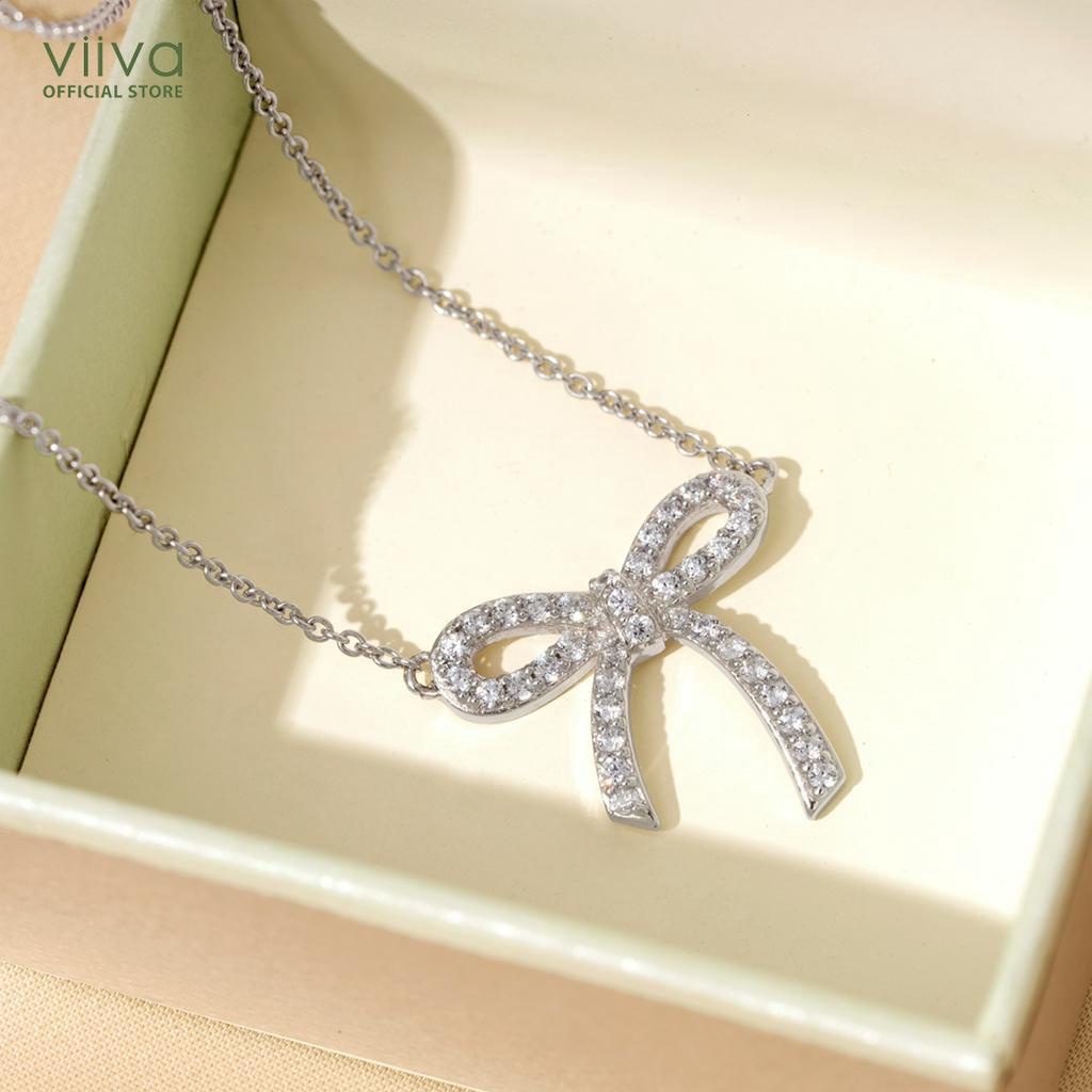 Dây chuyền Whimsical Bow with Swarovski Zirconia