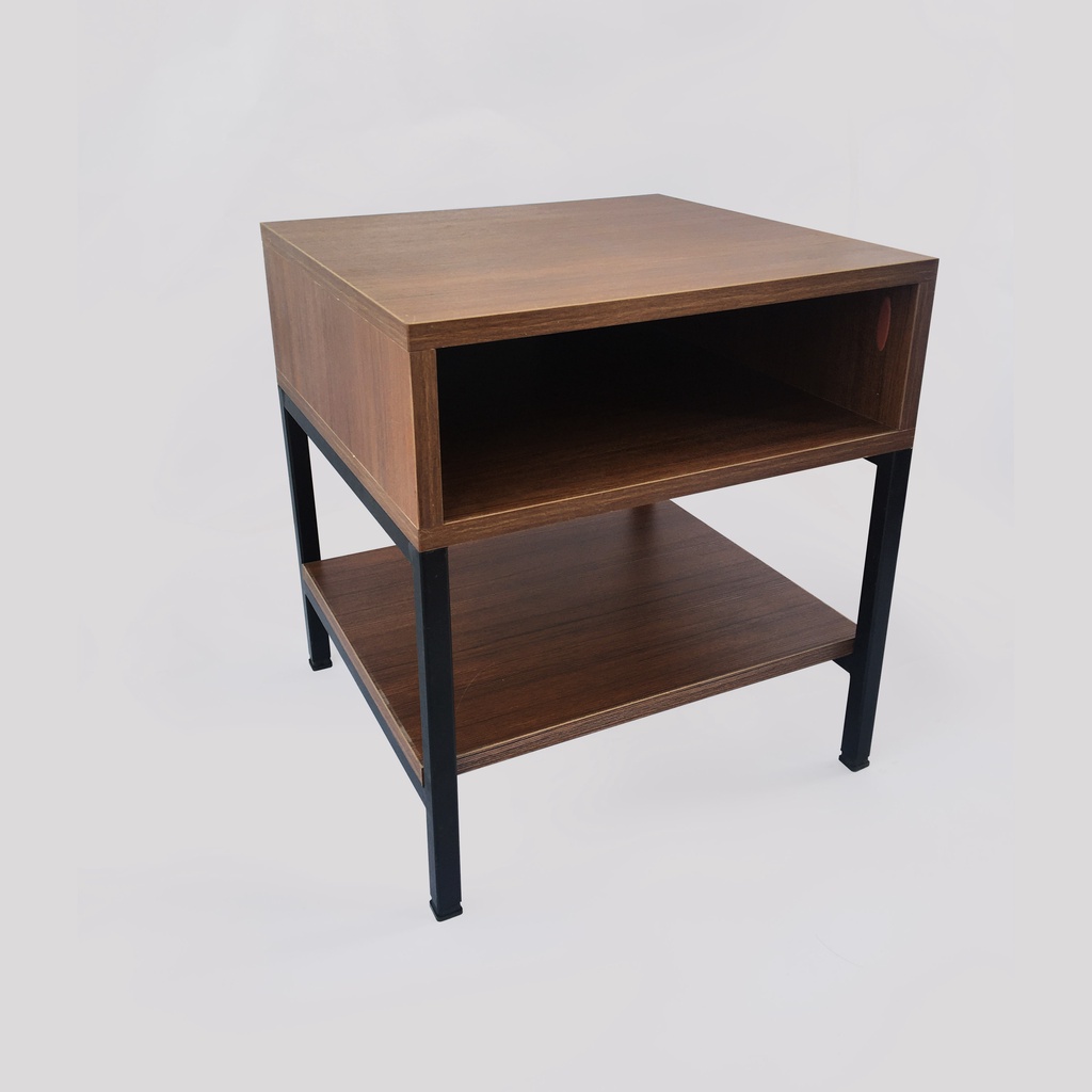 Tủ Gỗ Đầu Giường 42*40*45 cm Có Hộc Đựng Chân Sắt Sơn Tĩnh Điện Đồ Gỗ Gia Dụng Mộc Phúc Dương