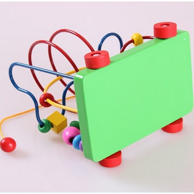 Xe Kéo Luồn Hạt Bằng Gỗ - Đồ Chơi Gỗ Montessori Phát Triển Kỹ Năng Cho Bé