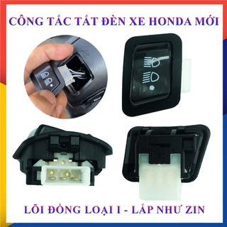 Công Tắc Tắt Đèn Cho Xe Honda Vision, Wave, RSX, Lead Lắp Như Zin Không Đục Khoét