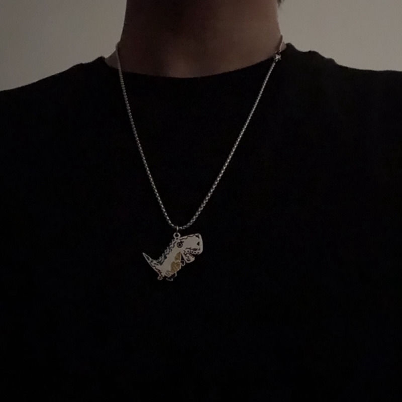 Vòng cổ mặt hình khủng long phong cách hiphop cá tính