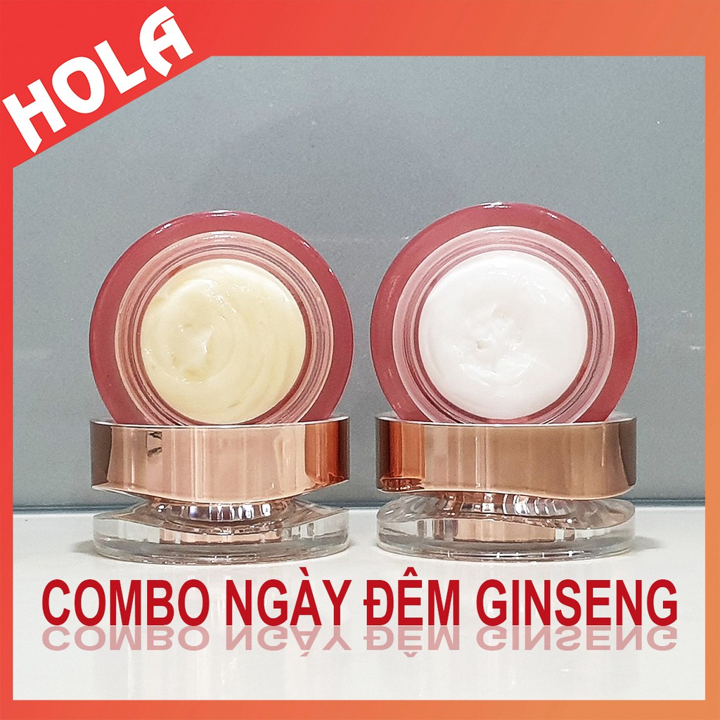 [CHÍNH HÃNG] COMBO ngày đêm Red Ginseng Hồng Sâm, làm mờ nám, tàn nhang và dưỡng trắng da, kem sâm, mỹ phẩm Ginseng