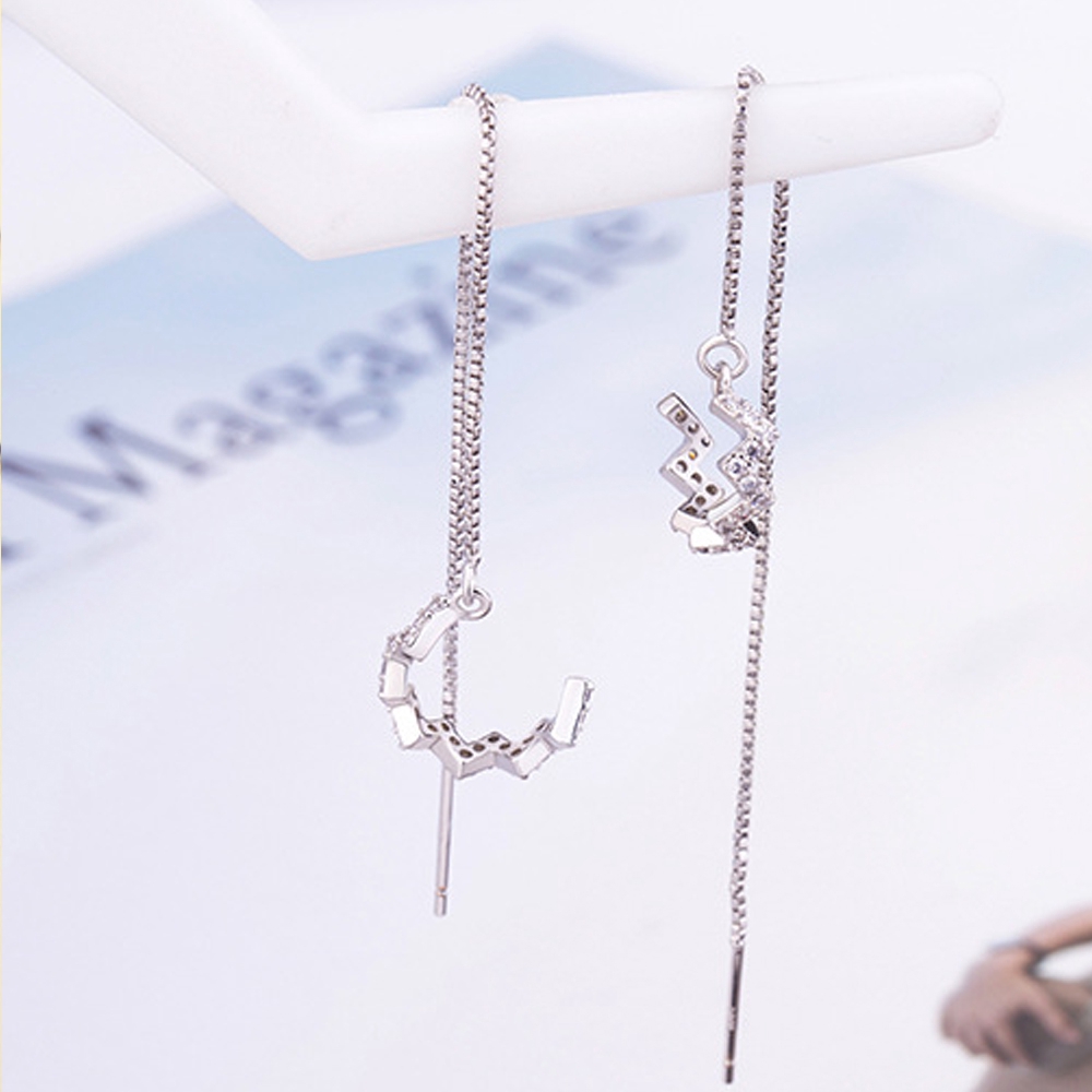 1 Khuyên Vành Tai Đính Đá Zircon Trắng Mihan1