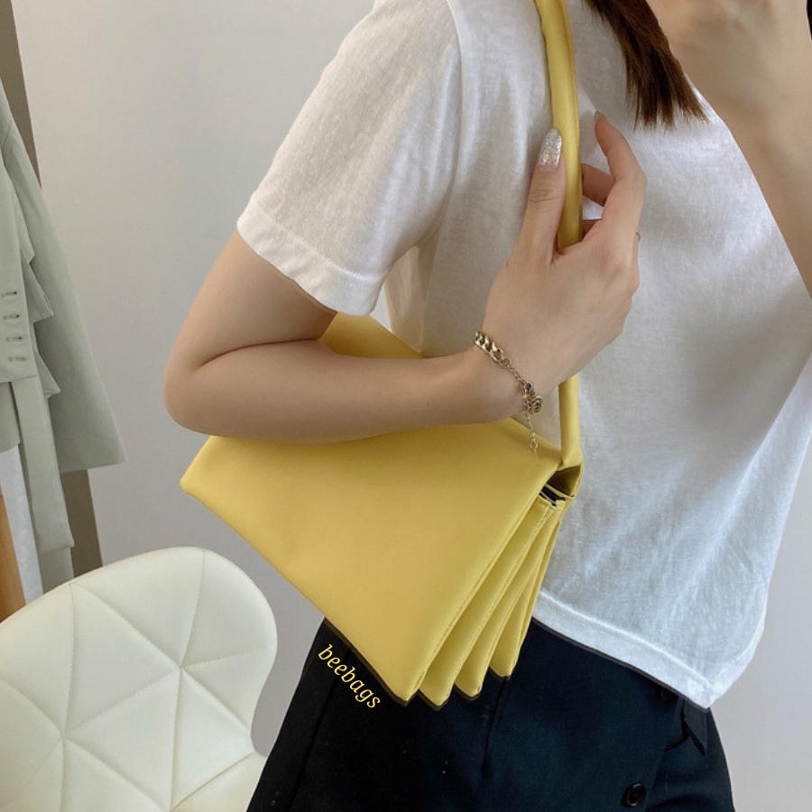 Túi Nữ Nhiều Ngăn Cá Tính Màu Vàng, Trắng, Xanh Cho Các Cô Nàng | TX31 | Túi Da Chất Liệu Mềm Mại Dễ Phối Đồ Đi Chơi