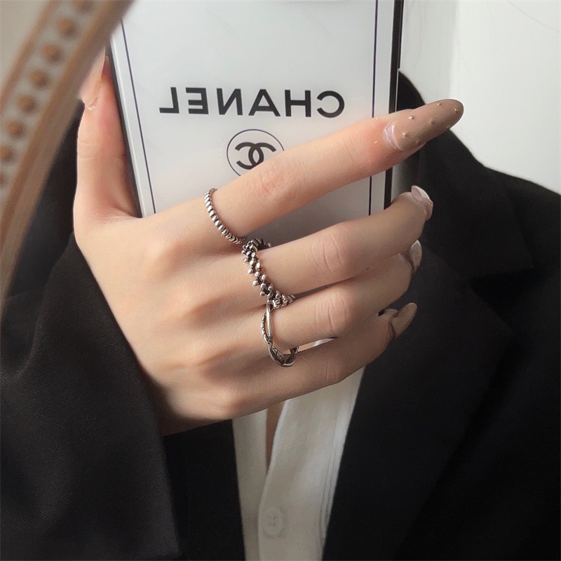 Set nhẫn 3 chiếc siêu cá tính cho nam và nữ