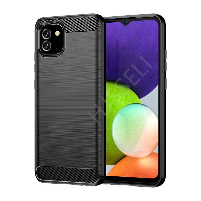 Ốp Điện Thoại TPU Dẻo Sợi Carbon Bảo Vệ Cho Samsung Galaxy A03 Samsung A03s A03 Core