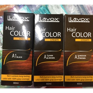 Kem nhuộm phủ bạc lavox a1, a2, a3