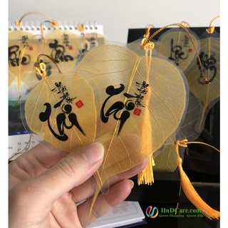 Lá Bồ Đề Vàng Kim Cao Cấp (Bồ Đề Tâm Phật, Phong Thủy, Thư Pháp)