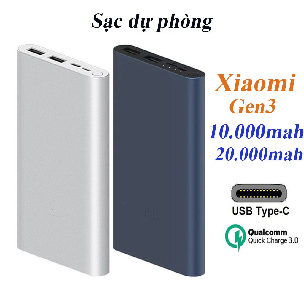 Pin Sạc Dự Phòng Xiaomi 18W 10000mAh Gen3, sạc nhanh, hàng chính hãng | BigBuy360 - bigbuy360.vn