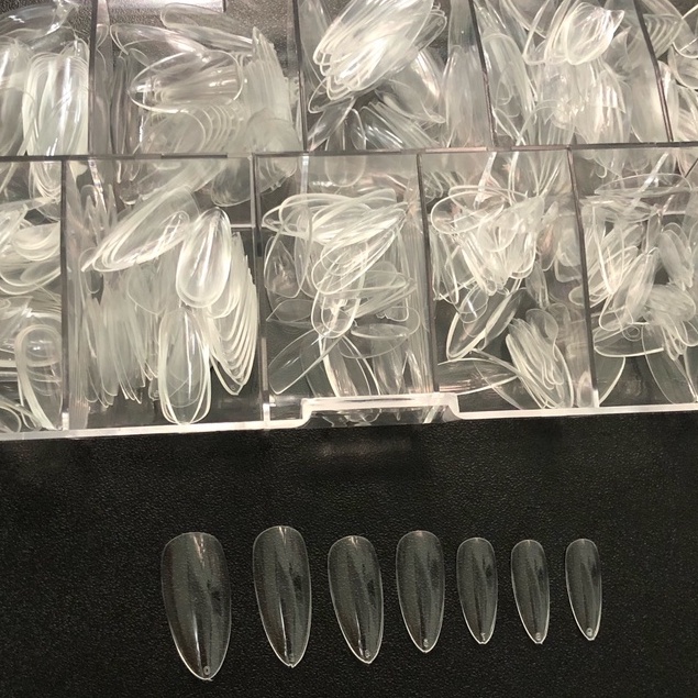 MÓng Úp Hsm Phom Bầu ( Hạt Na ) Hộp 500 Móng Chuẩn Phom