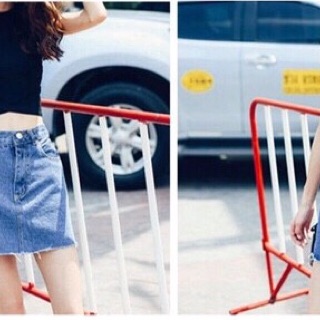 Croptop vạt chéo sát nách by SGGz