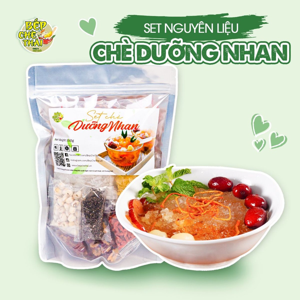 Chè tuyết yến dưỡng nhan SET NẤU 25-30 CHÉN Bếp chè thái