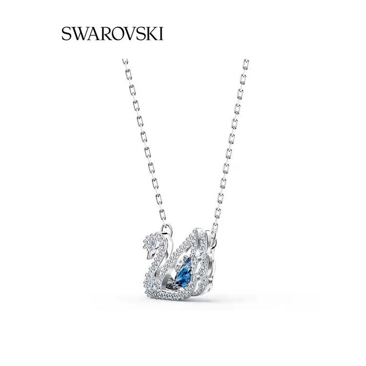 Dây Chuyền Mặt Thiên Swarovski Silver DAZZLING Swan Necklace Nga Đính Đá Pha Lê Lấp Lánh Thời Trang Cho Nữ