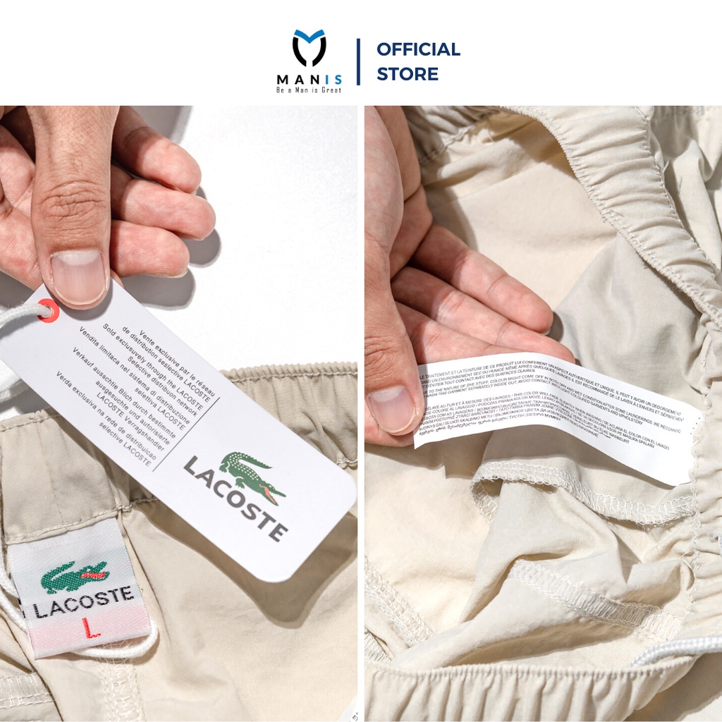 Quần Short Nam, Quần short Lacoste Co Dãn, Đồ Thể Thao Cao Cấp MANIS SPORT