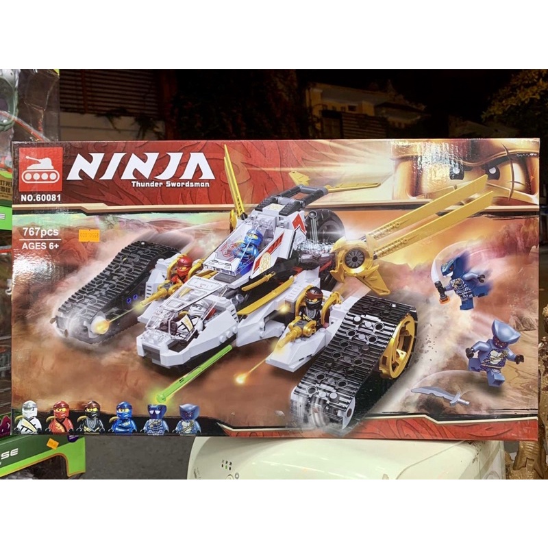 Đồ chơi xếp hình ninjago non lego 71739 60081 xe địa hình sóng âm