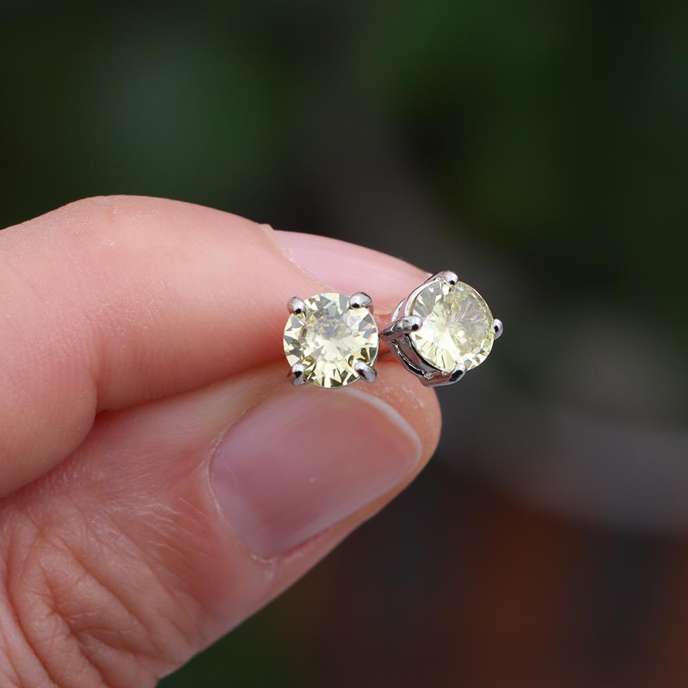 Bông Tai Hình Vuông Thời Trang Dành Cho Nam Nữ