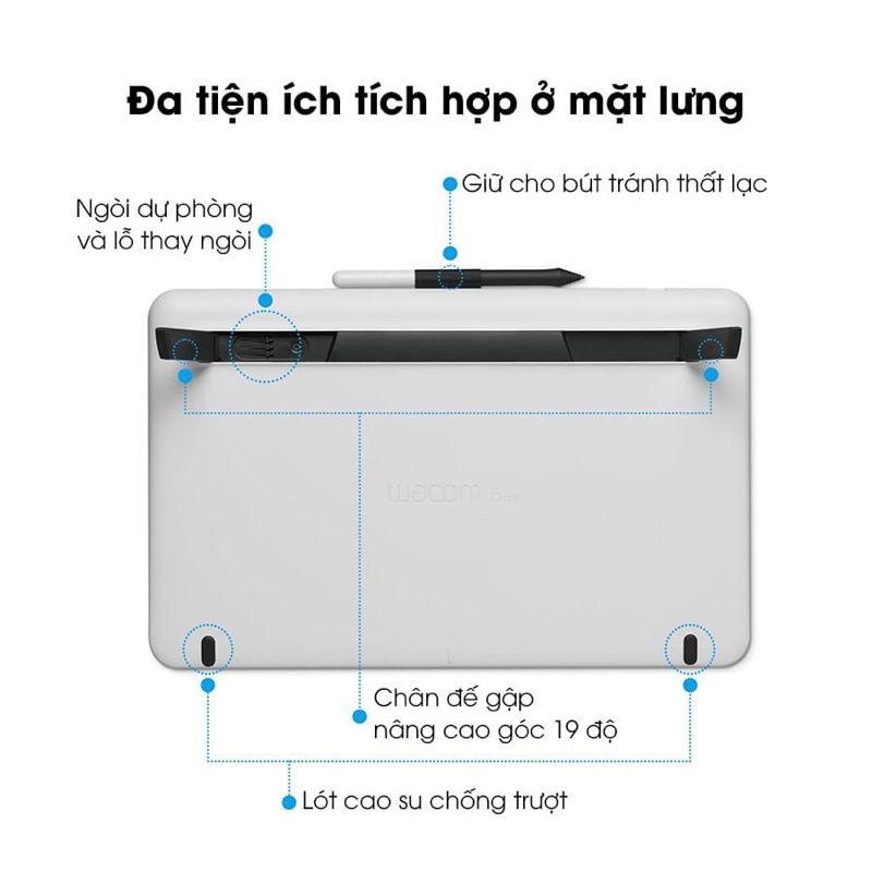 Bảng Vẽ Màn Hình Wacom One  | Bảo hành 12 tháng | Hàng Chính Hãng